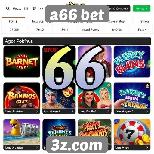 jogos populares disponíveis no site a66 bet